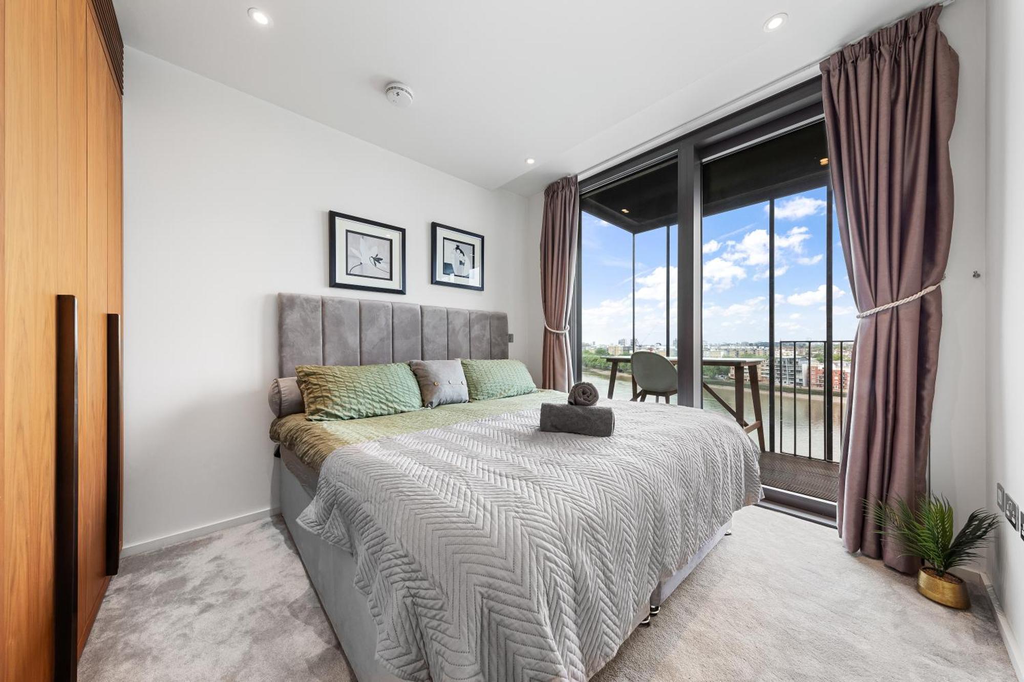 Appartamento Spectacular Riverview Two Bedroom Luxury Designer Apartment-ac-parking-wifi-2 Bathrooms Londra